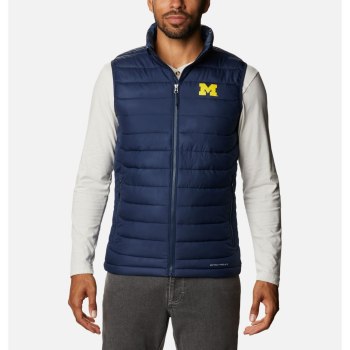 Columbia Gilet Heren, Collegiate Powder Lite - Michigan Donkerblauw, 68PXHIDKG